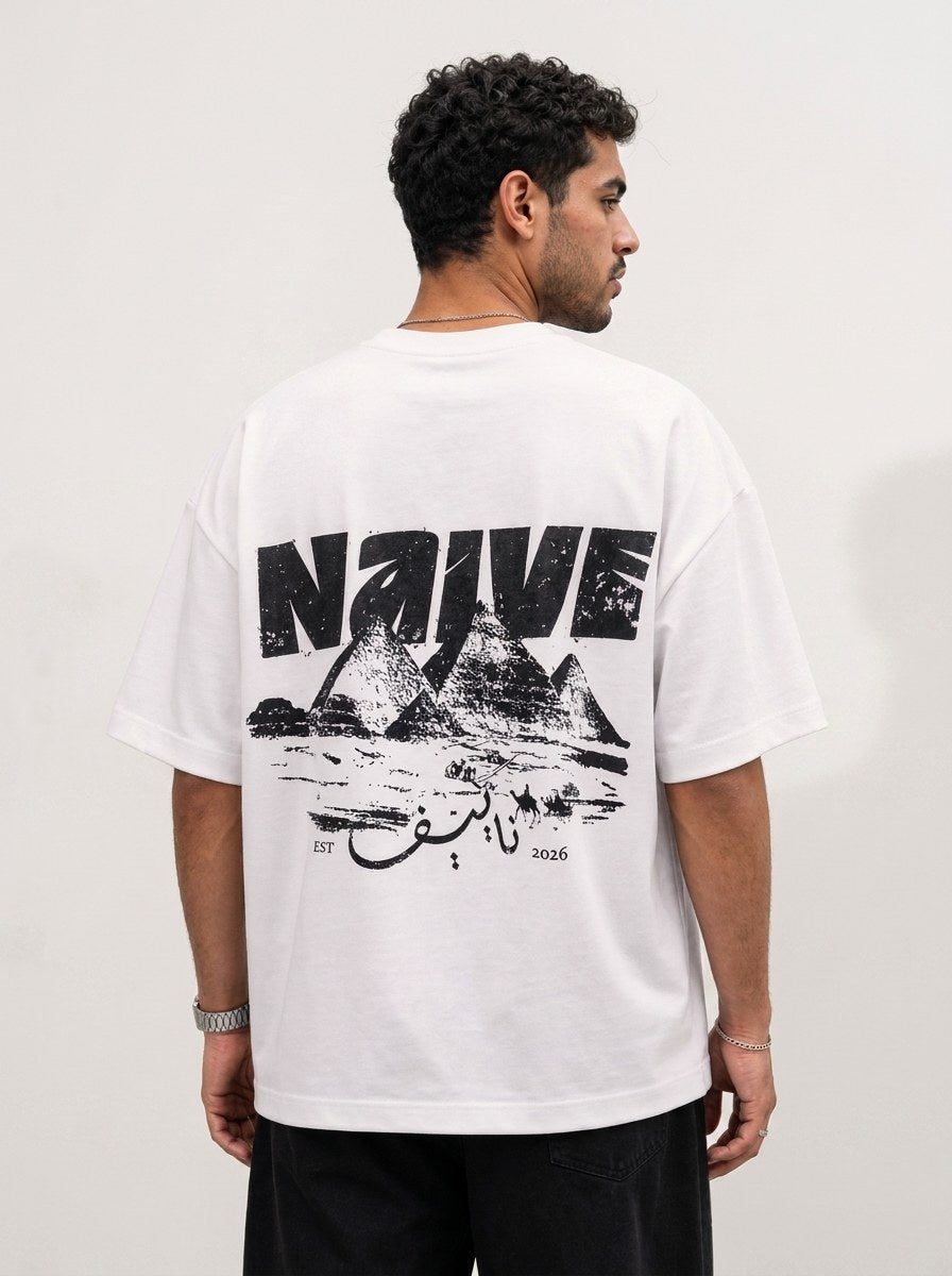 Pyramids White Tee - NAIVE