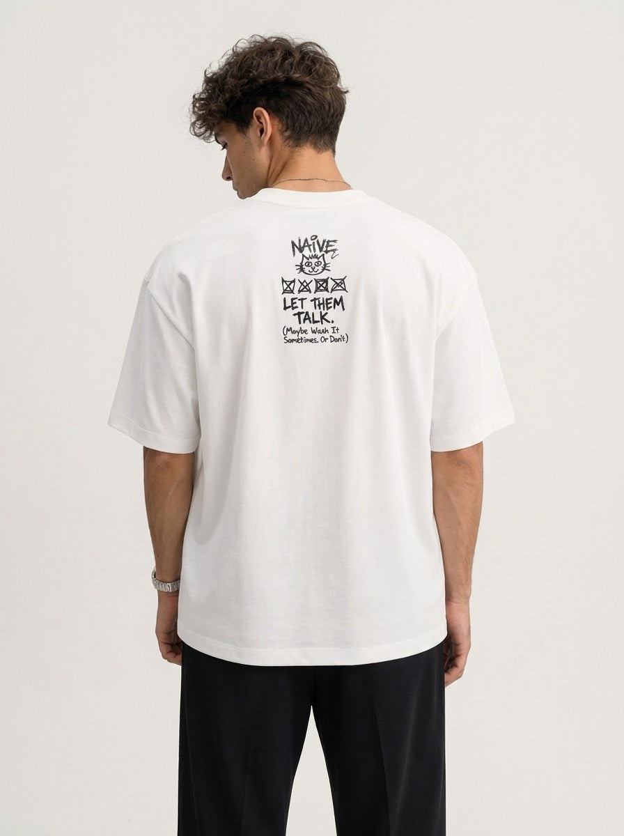 Don't Care Label Tee - NAIVE