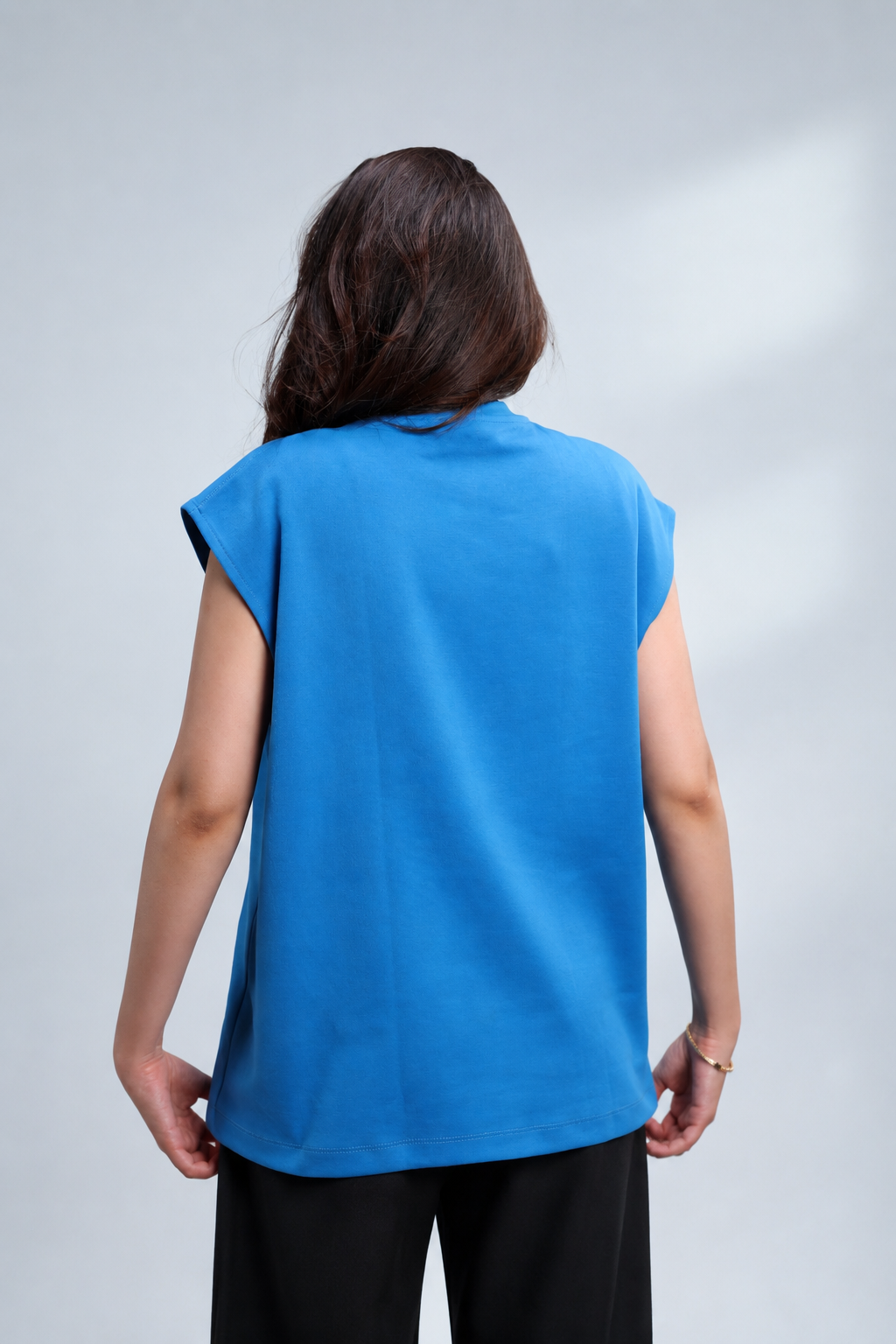 NAIVE The Dodger Blue Tank - dodger blue oversized muscle tank top - view 4
