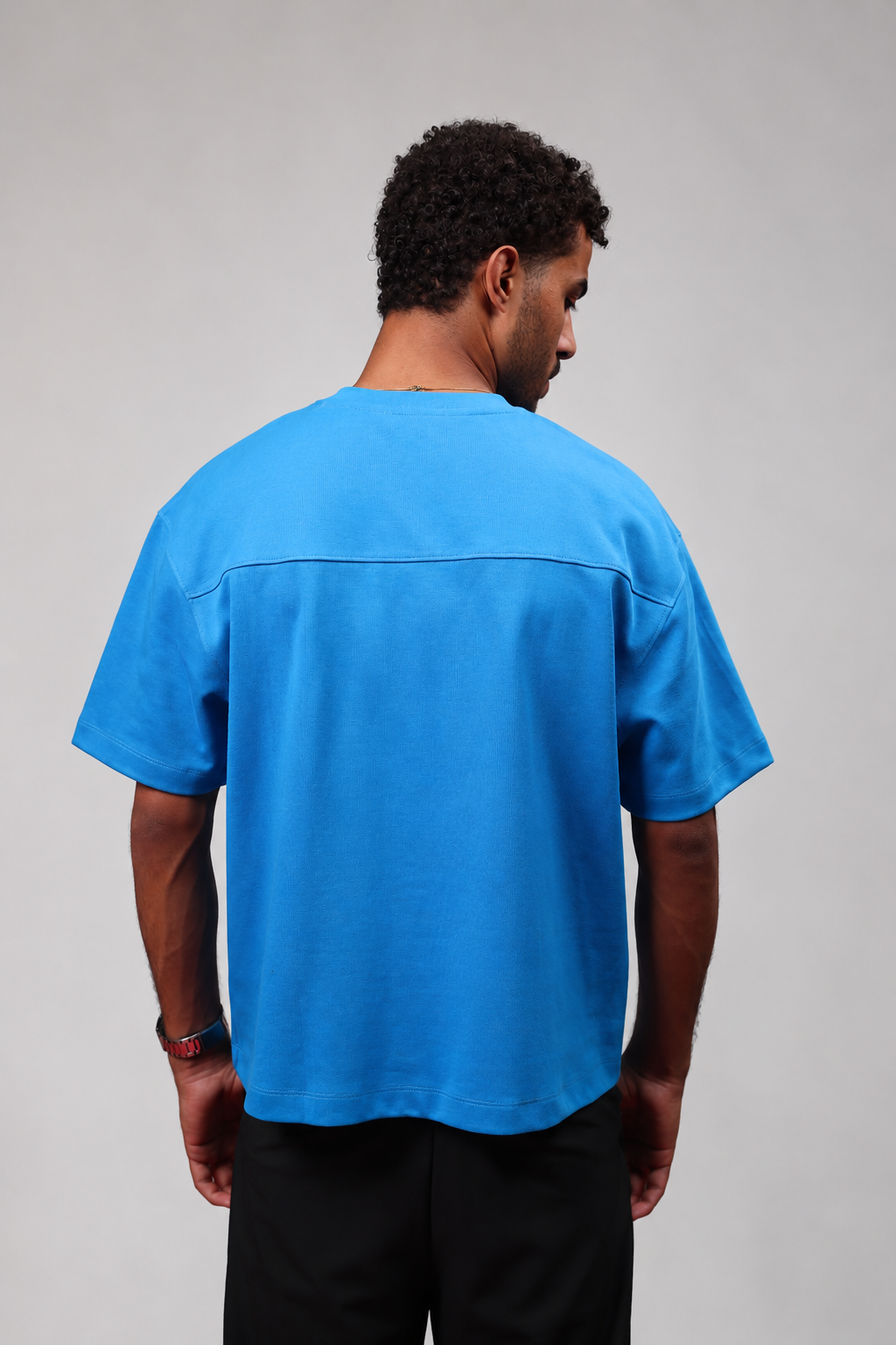 NAIVE The Dodger Blue Boxy - dodger blue heavyweight boxy-fit t-shirt - view 2