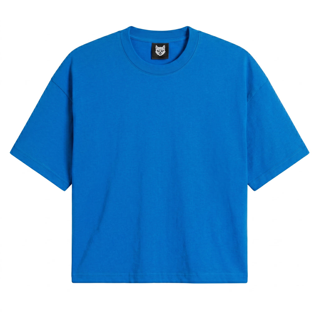 Blue t-shirt on a white background