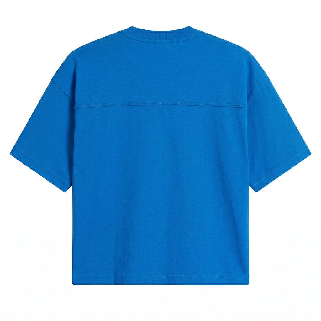Blue t-shirt on a white background