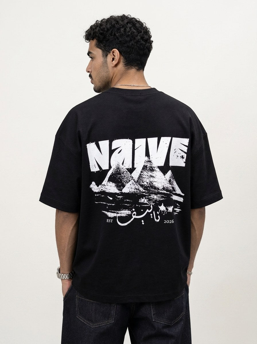 Pyramids Black Tee - NAIVE