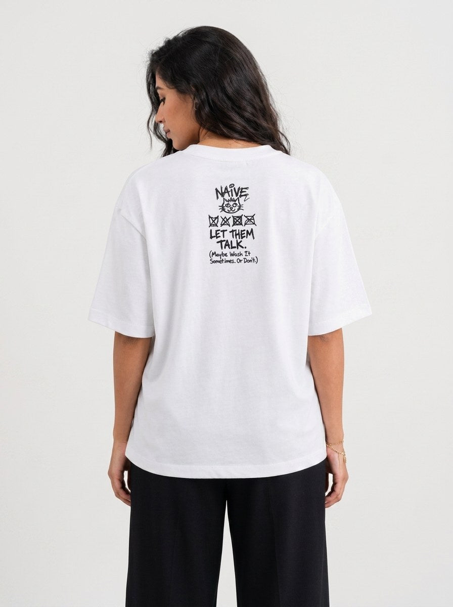 Don't Care Label Tee - NAIVE