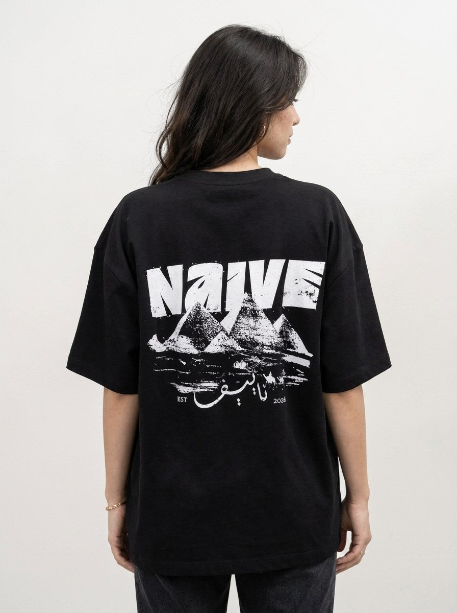 Pyramids Black Tee - NAIVE