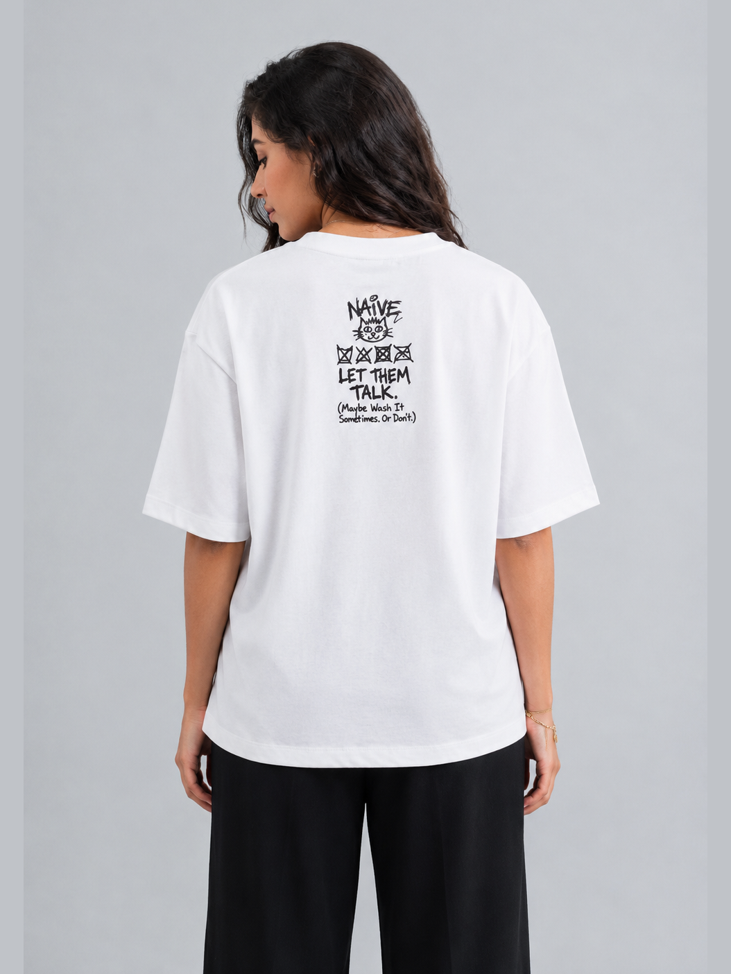 Don't Care Label Tee - NAIVE