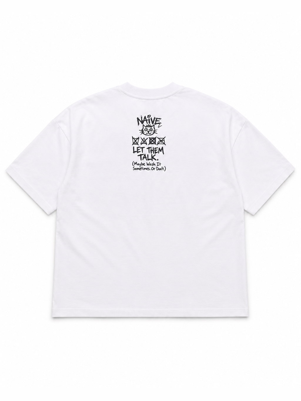 Don't Care Label Tee - NAIVE