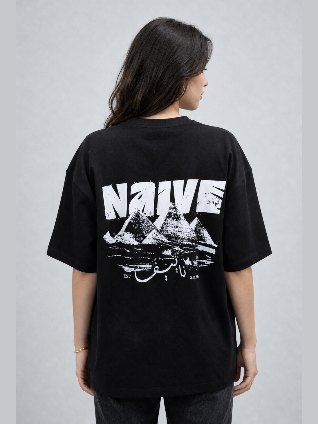 Pyramids Black Tee - NAIVE