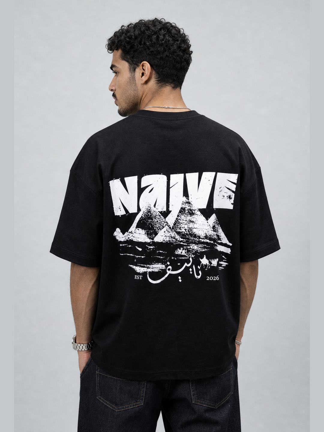 Pyramids Black Tee - NAIVE