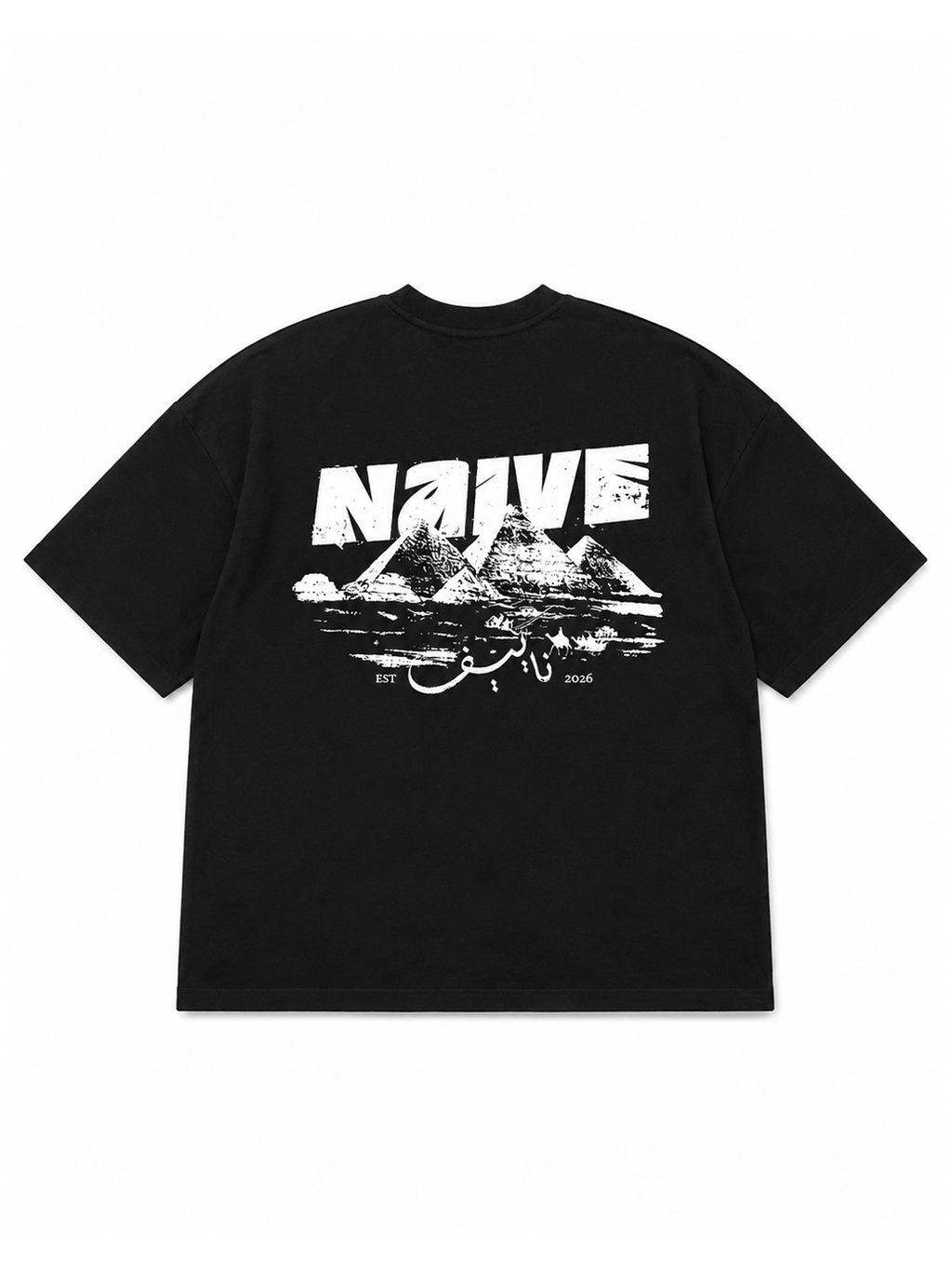 Pyramids Black Tee - NAIVE