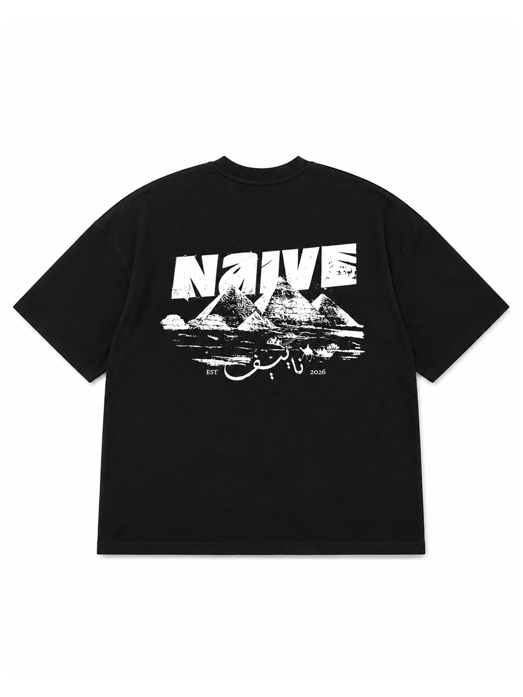 Pyramids Black Tee - NAIVE