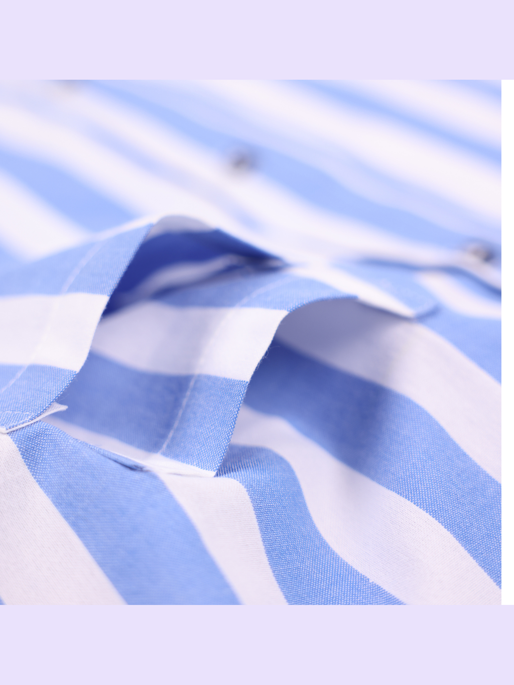 Two Pockets Blue Striped Shirt - NAIVE