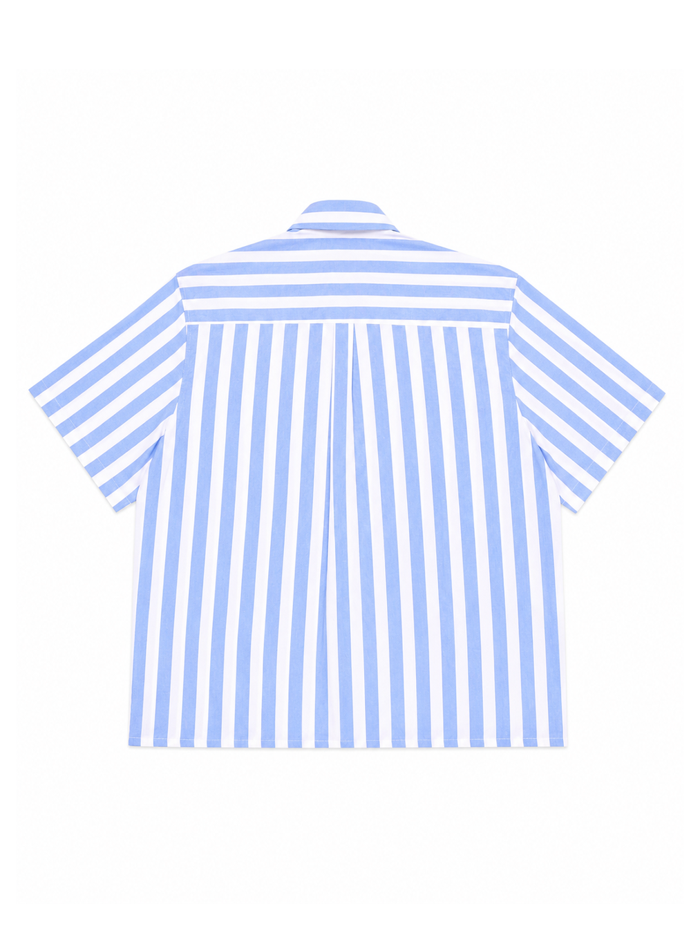 Two Pockets Blue Striped Shirt - NAIVE