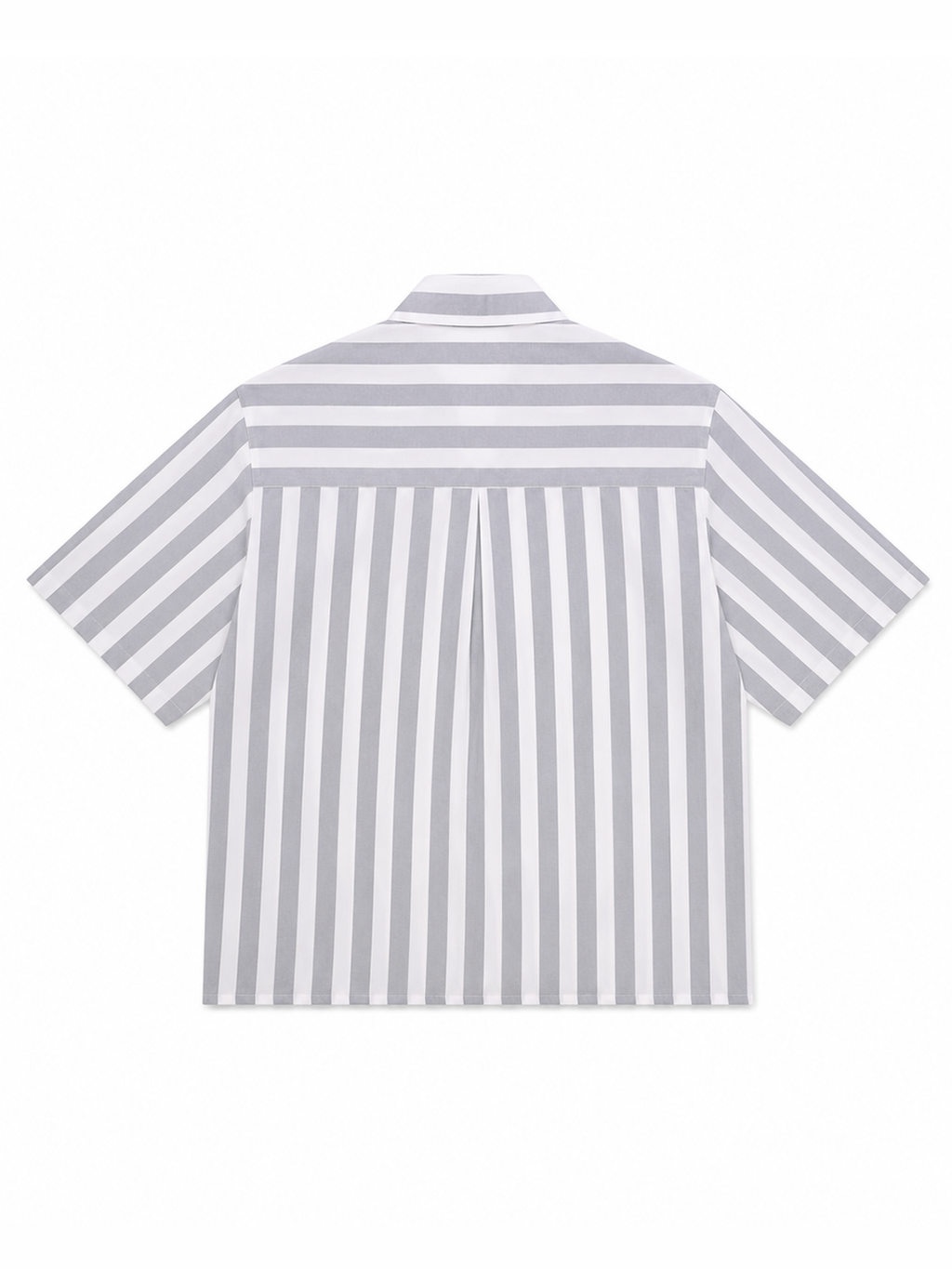 Two Pockets Gray Striped Shirt - NAIVE
