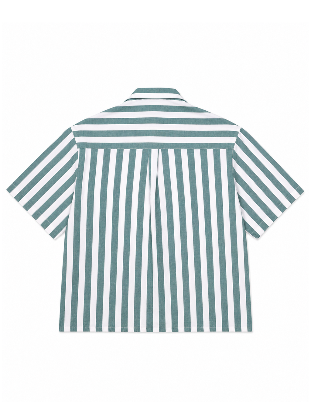 Two Pockets Green Striped Shirt - NAIVE